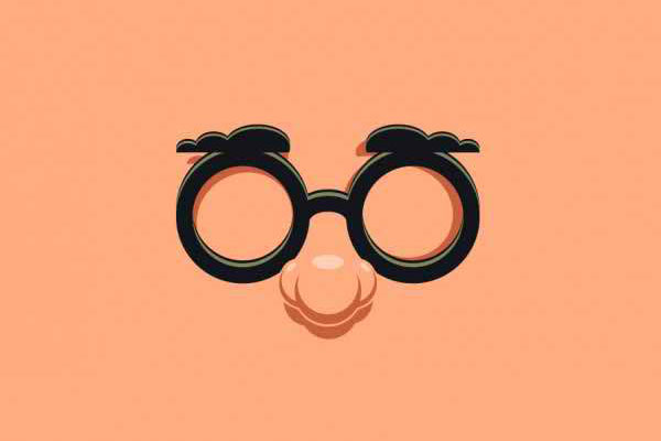 lunettes de déguisement avec nez et sourcils